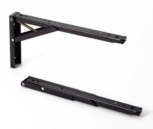 タッチポン（棚受け金具）黒300mm