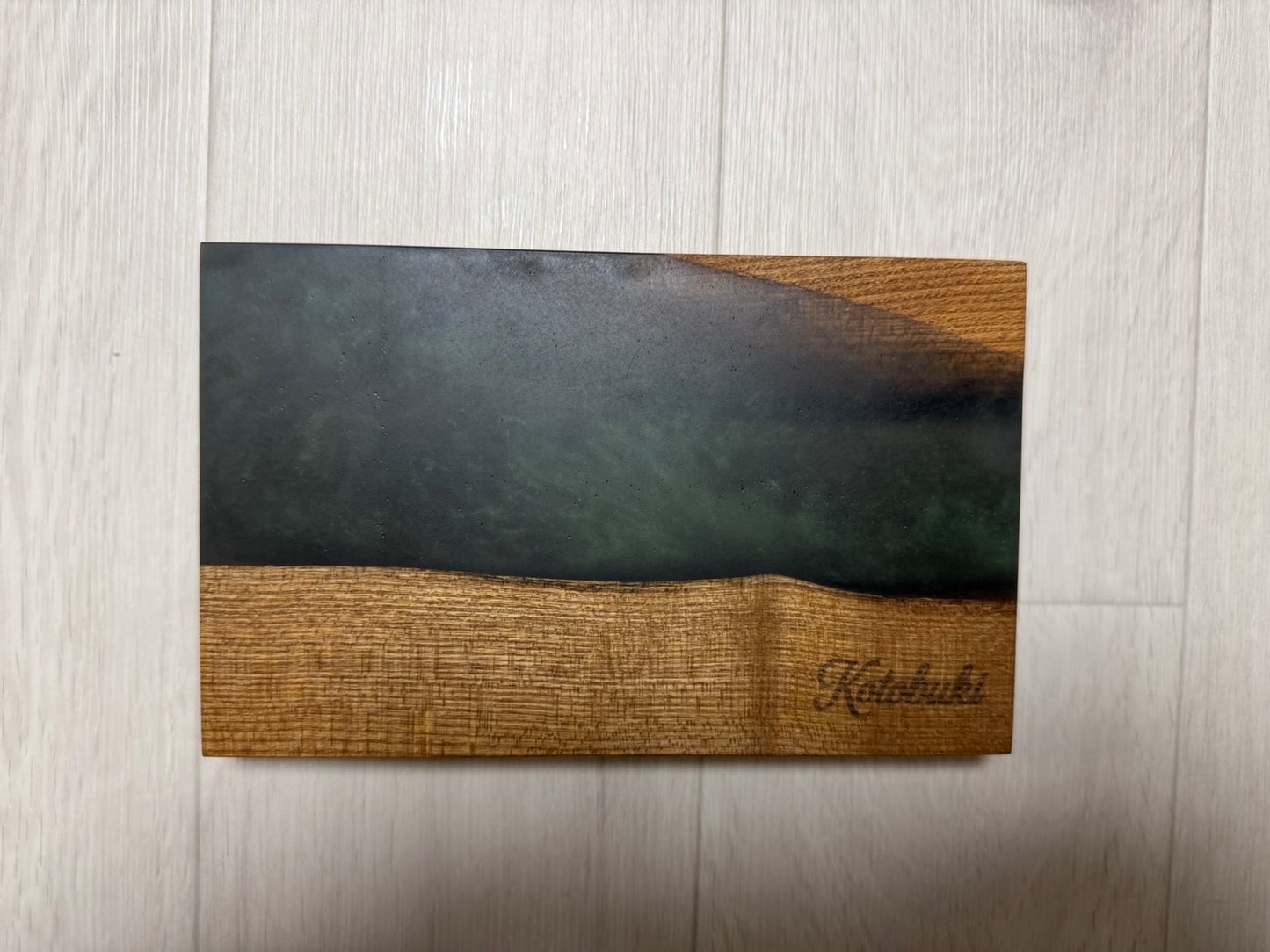 オリジナル無垢×レジンプレート【B】