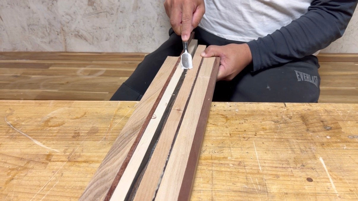 オリジナル寄木プレート