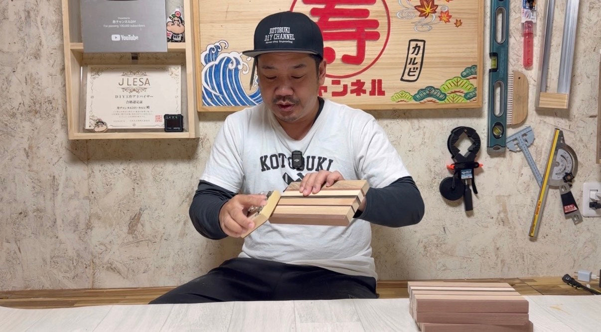 オリジナル寄木プレート