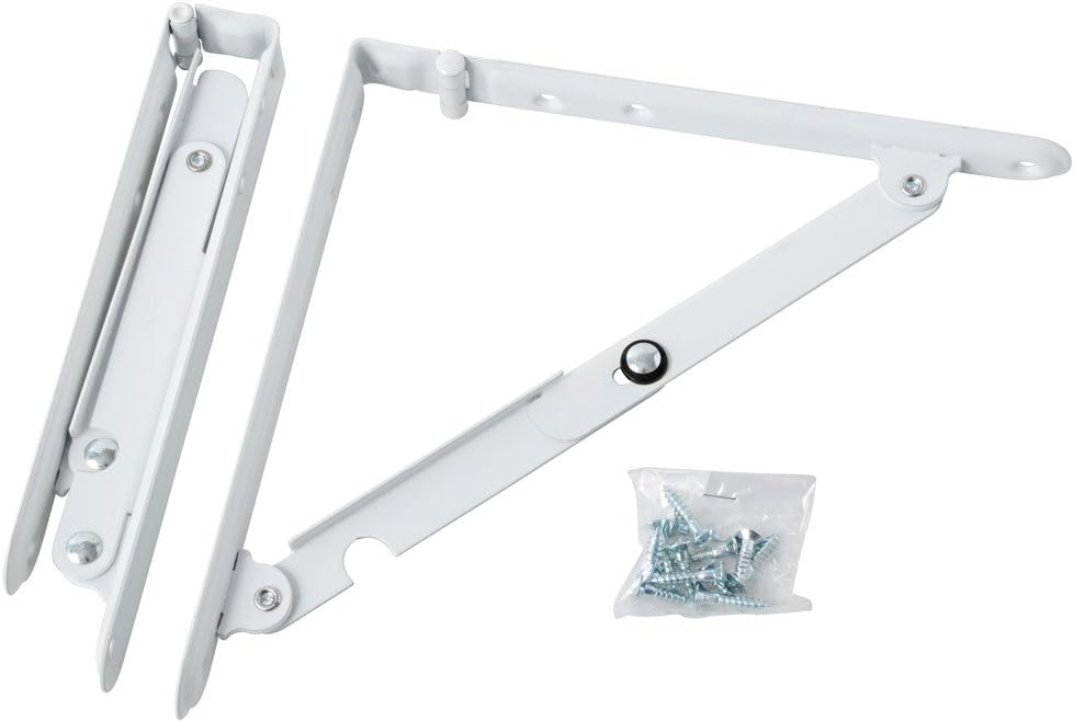 折り畳み（棚受け金具）白200mm