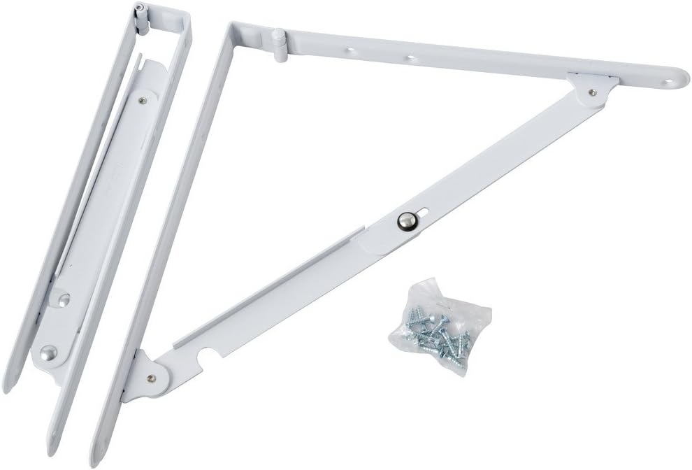 折り畳み（棚受け金具）白300mm