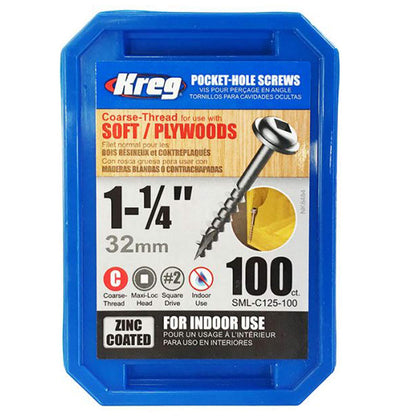 ポケットホールスクリュー 32mm 粗目 (100本)